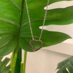 Heart Necklace Sterling Silver